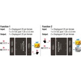 DeLOCK 11478 convertitore video 7680 x 4320 Pixel, Interruttore di DisplayPort Nero, 7680 x 4320 Pixel, 7680 x 4320 Pixel, 30 Hz, 7680 x 4320 Pixel, Nero, Metallo