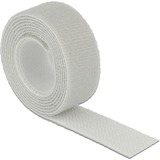 DeLOCK 18278 Velcro Grigio 1 pz grigio, Grigio, 20 mm, 1 m, 1 pz, Sacchetto di politene