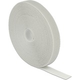 DeLOCK 18281 Velcro Grigio 1 pz, Fascette ferma-cavo grigio, Grigio, 20 mm, 10 m, 1 pz, Sacchetto di politene