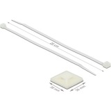 DeLOCK 18678 supporto per fascette Bianco Nylon 10 pezzo(i) bianco, Bianco, Nylon, 10 pezzo(i)