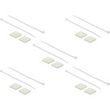 DeLOCK 18678 supporto per fascette Bianco Nylon 10 pezzo(i), Fascette ferma-cavo bianco, Bianco, Nylon, 10 pezzo(i)