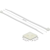 DeLOCK 18678 supporto per fascette Bianco Nylon 10 pezzo(i), Fascette ferma-cavo bianco, Bianco, Nylon, 10 pezzo(i)