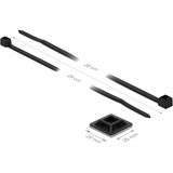 DeLOCK 18680 supporto per fascette Nero Nylon 10 pezzo(i), Fascette ferma-cavo Nero, Nero, Nylon, 10 pezzo(i)