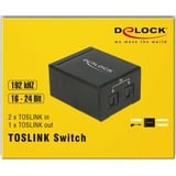 DeLOCK 18767 commutatore audio Nero, Interruttore Nero, 41 mm, 50 mm, 21 mm, 100-240 V, 50 - 60 Hz, 5 V