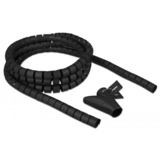 DeLOCK 18836 cavo proiettore Canalina per protezione cavi da pavimento Nero, Tubo cavo Nero, Canalina per protezione cavi da pavimento, Nero, Polietilene, 2,5 m, 2 cm