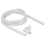DeLOCK 18839 cavo proiettore Canalina per protezione cavi da pavimento Bianco, Tubo cavo bianco, Canalina per protezione cavi da pavimento, Bianco, Polietilene, 2,5 m, 1,5 cm
