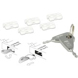 DeLOCK 20648 sorveglianza e rilevamento bianco/Argento, Argento, Bianco