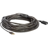 DeLOCK 20m USB 2.0 cavo USB Nero, Cavo di prolunga Nero, 20 m, Maschio/Femmina, Nero