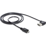 DeLOCK 2m USB 2.0 A - micro-B m/m cavo USB USB A Micro-USB B Nero Nero, 2 m, USB A, Micro-USB B, USB 2.0, Maschio/Maschio, Nero