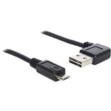 DeLOCK 2m USB 2.0 A - micro-B m/m cavo USB USB A Micro-USB B Nero Nero, 2 m, USB A, Micro-USB B, USB 2.0, Maschio/Maschio, Nero