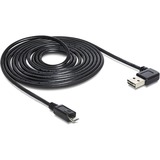 DeLOCK 3m USB 2.0 A - micro-B m/m cavo USB USB A Micro-USB B Nero Nero, 3 m, USB A, Micro-USB B, USB 2.0, Maschio/Maschio, Nero