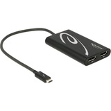 DeLOCK 62708 cavo e adattatore video 0,27 m Nero Nero, 0,27 m, 4096 x 2160 Pixel, Nero, 60 mm, 99 mm, 16 mm