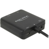 DeLOCK 62784 convertitore audio Nero, Adattatore Nero, Micro-USB B, 16 / 20 / 24 bit, 32 / 44.1 / 48 / 88.2 / 96 kHz