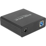 DeLOCK 62966 hub di interfaccia Nero, Adattatore Nero, Nero, Metallo, 0,8 m, 73 x 72 x 23 mm, 1 pz, USB