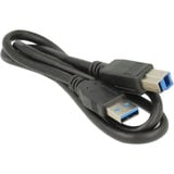 DeLOCK 62966 hub di interfaccia Nero, Adattatore Nero, Nero, Metallo, 0,8 m, 73 x 72 x 23 mm, 1 pz, USB