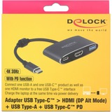 DeLOCK 62991 adattatore grafico USB 3840 x 2160 Pixel Grigio Nero, 3840 x 2160 Pixel