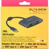 DeLOCK 62992 adattatore grafico USB 3840 x 2160 Pixel Grigio Nero, 3840 x 2160 Pixel