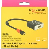 DeLOCK 62999 adattatore grafico USB 3840 x 2160 Pixel Nero Nero, 3840 x 2160 Pixel