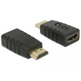 DeLOCK 63320 adattatore per inversione del genere dei cavi 1 x HDMI-A 19 pin Nero Nero, 1 x HDMI-A 19 pin, 1 x HDMI-A 19 pin, Nero
