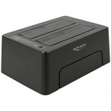 DeLOCK 63957 docking station per unità di archiviazione USB 3.2 Gen 2 (3.1 Gen 2) Type-C Nero Nero, HDD, SSD, Serial ATA III, 2.5,3.5", USB 3.2 Gen 2 (3.1 Gen 2) Type-C, 6 Gbit/s, Nero