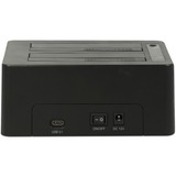 DeLOCK 63957 docking station per unità di archiviazione USB 3.2 Gen 2 (3.1 Gen 2) Type-C Nero Nero, HDD, SSD, Serial ATA III, 2.5,3.5", USB 3.2 Gen 2 (3.1 Gen 2) Type-C, 6 Gbit/s, Nero