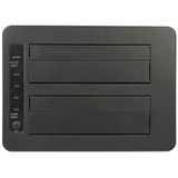 DeLOCK 63957 docking station per unità di archiviazione USB 3.2 Gen 2 (3.1 Gen 2) Type-C Nero Nero, HDD, SSD, Serial ATA III, 2.5,3.5", USB 3.2 Gen 2 (3.1 Gen 2) Type-C, 6 Gbit/s, Nero