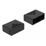 DeLOCK 64037 Copertura di sicurezza per presa elettrica SATA Nero 10 pezzo(i), Cappuccio di protezione Nero, SATA, Nero, Acrilonitrile butadiene stirene (ABS), 19,2 mm, 27,8 mm, 12 mm