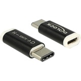 DeLOCK 65678 adattatore per inversione del genere dei cavi USB 2.0-C USB 2.0 Micro-B Nero, Bianco Nero, USB 2.0-C, USB 2.0 Micro-B, Nero, Bianco