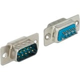 DeLOCK 65881 cavo di collegamento Sub-D 9 pin Blu, Argento argento, Sub-D 9 pin, Blu, Argento, 31 mm, 15 mm, 12,5 mm, Sacchetto di politene