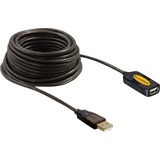 DeLOCK 82446 cavo USB 10 m USB 2.0 USB A Nero Nero, 10 m, USB A, USB A, USB 2.0, 480 Mbit/s, Nero