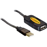 DeLOCK 82446 cavo USB 10 m USB 2.0 USB A Nero Nero, 10 m, USB A, USB A, USB 2.0, 480 Mbit/s, Nero