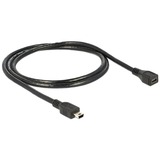 DeLOCK 82667 cavo USB 1 m Nero, Cavo di prolunga Nero, 1 m, Maschio/Femmina, 480 Mbit/s, Nero