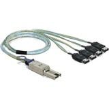 DeLOCK 83064 cavo Serial Attached SCSI (SAS) 1 m 6 Gbit/s 1 m, Mini SAS SFF-8088, 4 x eSATA, Maschio/Maschio, 6 Gbit/s