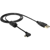 DeLOCK 83250 cavo USB 1 m USB 2.0 USB A Micro-USB B Nero Nero, 1 m, USB A, Micro-USB B, USB 2.0, Maschio/Maschio, Nero