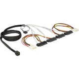 DeLOCK 83390 cavo Serial Attached SCSI (SAS) 0,5 m Multicolore, Adattatore 0,5 m, 1 x Mini SAS HD x 4 SFF 8643, 4 x SAS 29p SFF 8482, Maschio/Femmina, Multicolore