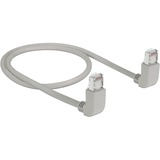 DeLOCK 83513 cavo di rete Grigio 0,5 m Cat6a S/FTP (S-STP) grigio, 0,5 m, Cat6a, S/FTP (S-STP), RJ-45, RJ-45