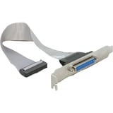 DeLOCK 84300 cavo SATA 0,22 m, Staffa slot grigio, 0,22 m, Femmina/Femmina