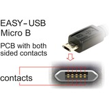 DeLOCK 85165 cavo USB 1 m USB 2.0 USB A Micro-USB B Nero Nero, 1 m, USB A, Micro-USB B, USB 2.0, Nero
