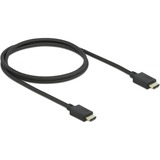 DeLOCK 85387 cavo HDMI 1 m HDMI tipo A (Standard) Nero Nero, 1 m, HDMI tipo A (Standard), HDMI tipo A (Standard), Compatibilità 3D, 48 Gbit/s, Nero