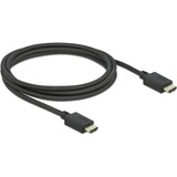 DeLOCK 85388 cavo HDMI 2 m HDMI tipo A (Standard) Nero Nero, 2 m, HDMI tipo A (Standard), HDMI tipo A (Standard), Compatibilità 3D, 48 Gbit/s, Nero
