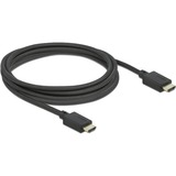 DeLOCK 85389 cavo HDMI 2,5 m HDMI tipo A (Standard) Nero Nero, 2,5 m, HDMI tipo A (Standard), HDMI tipo A (Standard), Compatibilità 3D, 49 Gbit/s, Nero
