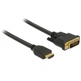 DeLOCK 85654 cavo e adattatore video 2 m HDMI tipo A (Standard) DVI Nero Nero, 2 m, HDMI tipo A (Standard), DVI, Maschio, Maschio, Dritto
