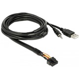 DeLOCK 85718 cavo USB 1,5 m USB A Nero, Cavo di prolunga Nero, 1,5 m, USB A, USB A, Nero