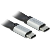 DeLOCK 85926 cavo USB 0,22 m USB 3.2 Gen 2 (3.1 Gen 2) USB C Nero, Argento Nero/Argento, 0,22 m, USB C, USB C, USB 3.2 Gen 2 (3.1 Gen 2), 10000 Mbit/s, Nero, Argento