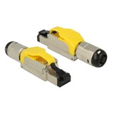 DeLOCK 86287 cavo di collegamento RJ-45 Argento, Giallo, Spina giallo, RJ-45, Argento, Giallo, Zinco, Cat6a, S/UTP (STP), 18,4 mm