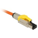 DeLOCK 86287 cavo di collegamento RJ-45 Argento, Giallo, Spina giallo, RJ-45, Argento, Giallo, Zinco, Cat6a, S/UTP (STP), 18,4 mm