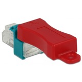 DeLOCK 86425 clip sicura Chiave bloccaporta RJ-45 Rosso 6 pz turchese, Chiave bloccaporta, RJ-45, Rosso, 6 pz, Sacchetto di politene, 23 mm