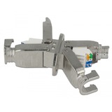 DeLOCK 86466 cavo di collegamento 2 x LSA Acciaio inossidabile, Frizione argento, 2 x LSA, Acciaio inossidabile, Cat6, U/FTP (STP), 23/24, 28 mm