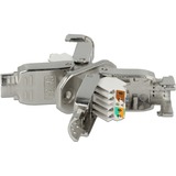DeLOCK 86467 cavo di collegamento 2 x LSA Acciaio inossidabile, Frizione argento, 2 x LSA, Acciaio inossidabile, Cat6a, S/UTP (STP), 23/24, 28 mm