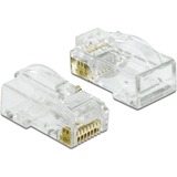 DeLOCK 86473 cavo di collegamento RJ-45 Trasparente, Presa trasparente, RJ-45, Trasparente, Maschio, Dritto, Policarbonato, Cat6